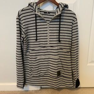 Ampersand Ave Halfzip Stripe Hoodie